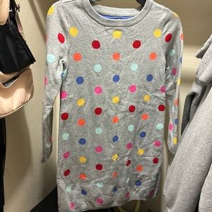 children rainbow polka dot dress